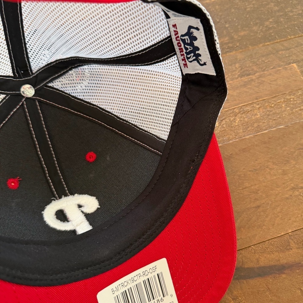 Red and White Baseball Cap - Picture 3 of 3